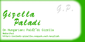gizella paladi business card